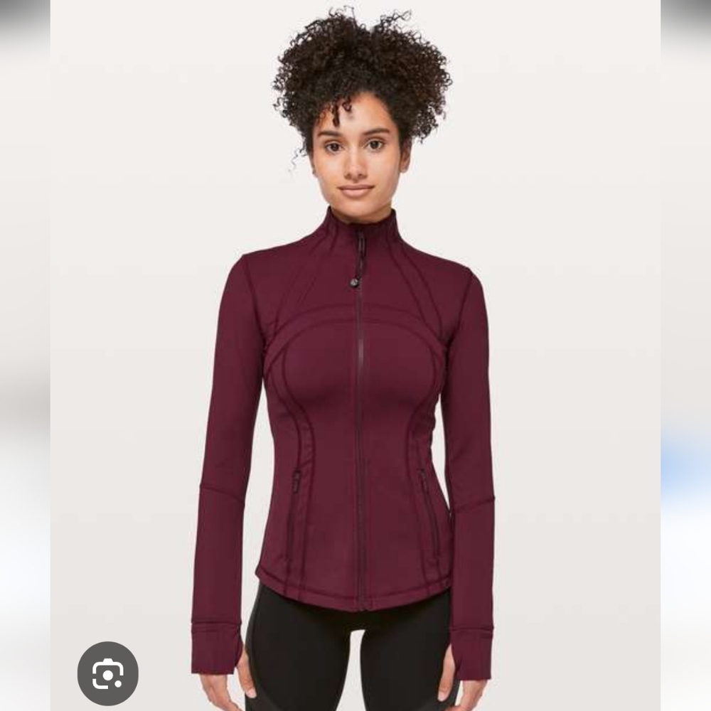 Lululemon Define Jacket Size 8 Red Merlot